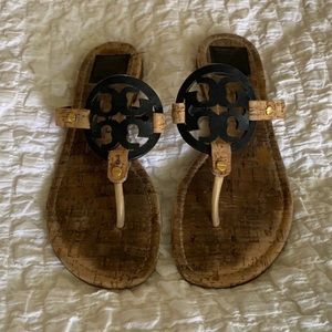 Navy blue and cork Tory Burch